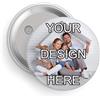 LEECUM Spille personalizzate bottoni personalizzati con foto/testo/logo - Distintivi in metallo per scuola, azienda, feste, eventi, matrimoni 3,8 cm, 5,8 cm, 7,6 cm Piccolo Standard Grande 1-100 pezzi