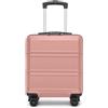 KONO Valigia leggera ABS + PC rigida con serratura TSA, valigetta da viaggio con 4 ruote, beige, Kleiner Koffer