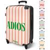 NoBoringSuitcases.com® Valigia Media Rigida 67 cm 72L, Grande Trolley Leggero da Stiva 20 kg, Bagaglio con Citazione 1 Frase in 6 Colori