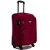 R.Leone Valigia Trolley Espandibile bagaglio a mano 4 ruote in stoffa 214 (Bordò, S Bagaglio a mano 55cm)
