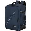 American Tourister Take2Cabin - Borsa da cabina EasyJet 36 x 20 x 45 cm, 38 L, 0,70 kg, Bagaglio a mano, Zaino aereo M Underseat, Blu (Dark Navy)