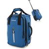 Hauptstadtkoffer Blnbag M7 - Trolley da viaggio 40×20×25 cm Materiale impermeabile, piccola Valigia, cabin bag max 20L, borsone per aereo leggero 2 ruote, Bagaglio morbido Scomparto imbottito per laptop, Blu