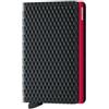 Secrid SLIMWALLET CUBIC BLACK RED, Nero , Minimalista