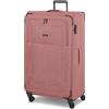 REDOLZ trolley XL jumbo check‑in extra grande 4 ruote | valigia morbida con serratura TSA | 90 × 52 × 30 cm capacità 126 L leggera 4,3 kg per donna e uomo - Essentials 12