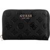 GUESS Phoebe - Portafoglio medio con zip, logo nero, taglia unica, Logo nero., Taglia unica, Phoebe - Portafoglio medio con cerniera