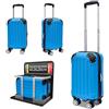 Boleedy Valigia da Viaggio Cabina 16″(40 x 25 x 20cm) Rigida ABS con Ruote Rimovibili,Trolley Bagaglio a Mano Underseat per Ryanair,Easyjet o Vueling