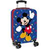 safta MICKEY MOUSE GOOD DAY - Trolley da cabina 20 pollici, valigia con ruote, lucchetto di sicurezza, valigia leggera, 34,5 x 20 x 55 cm, blu, M, Casual