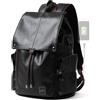 MATE ELAN Zaino in Pelle Impermeabile per Laptop 15,6 Pollici, Vintage Elegante per Donna, Lavoro Uomo in Pelle Sintetica, Nero Con Presa USB per Affari, Scuola, Viaggi, Università
