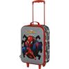 Marvel Spiderman Symbol-Valigia Trolley Soft 3D, Grigio, 17 x 33 x 52 cm, Capacità 26 L