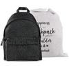 Colourbook Zaino Casual Elite 23 Litri Lùmina Nero - Zainetto con Cuciture Rinforzate, Zip Anti-Inceppamento e Schienale Ergonomico Imbottito, 41x31x16 cm