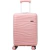 Pierre Cardin - Valigia Trolley rigido con rotelle girevoli 55x38x20 (Rosa cipria)
