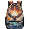 VesFy Aquila fredda Zaino Da Scuola Primaria Animale Zainetto Bambina Zaini Borse Da Scuola Per Viaggi Campeggio Casual Daypack One Size