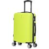 CELIMS - Valigia da Cabina Viaggio Approvata da 100+ Compagnie Aeree | Leggera e Rigida | Valigia Cabina 55 x 35 x 22 cm | Bagaglio a Mano | Valigia da Viaggio ABS con 4 Ruote | Giallo Fluo