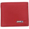 Happy Go-Mart Portafoglio anti smarrimento, portafoglio antifurto con allarme, Bluetooth, registrazione di posizione (tramite telefono GPS), borsa in pelle bovina bifold porta carte da uomo (red)