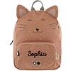 Upstitch Studio Trixie: Zaino e Borraccia per Bambini, Personalizzato con Nome, per l'Asilo e Chitarra - Set Gatto, Rucksack BIG