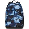 Seven Zaino Scuola Reversibile Pockets The Double, Blu Grigio, Grey Spot, Mono scomparto Multitasche, Con Auricolari Earphones Wireless Led, Tasca Borraccia e Markers, Zaino Medie Superiori, Ragazzo
