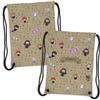 Wanapix | Sacca Bambino Personalizzata | Zaino con Nome | Impermeabile | Borsa Bambini Scuola/Asilo/Viaggi/Sport | Per lavatrice e asciugatrice | Magia | 27x33cm