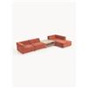 Westwing Collection Divano angolare componibile 4 posti con tavolino Colin