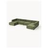 Westwing Collection Divano componibile grande 4 posti Colin - Verde