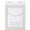 Depesche 13895.5 Collana con lettera C e cuore, placcata oro, regolabile in lunghezza (42 cm + 5 cm), regalo o piccola attenzione