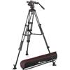 Manfrotto MVK608TWINMA Nitrotech Testa Fluida per Riprese Video con Treppiede a Doppio Tubo in Alluminio con Stella Mediana per DSLR, Fotocamere Mirrorless, Videocamere e Cinecamera, Portata 8 kg