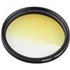 Market&YCY 52 mm Colore Graduato Giallo Graduale Filtro Filtro Lenti a Colori, Per Canon Nikon Sony DSLR Camera Camcorder Lens