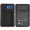 RASTKY Soluzione di Ricarica - Caricatore della Batteria EN -EL14 con Display LCD per D5100/D3100/D3200/D3300/CoolPix Carica Efficiente USB per Telecamere