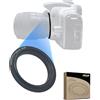 AMOPOFO Anello di inversione per obiettivo macro da 55 mm, compatibile con EF 90D 80D 70D 60Da 60D 50D 40D 30D T6 T7 T5 SL3 SL2 T8i T7i T6i T6s T5i con kit obiettivo EF-S 18-55 mm e obiettivo filettatura