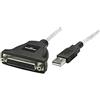 Manhattan 336581 - Cavo di collegamento [1 spina USB 1.1 A-1 presa D-SUB a 25 poli]