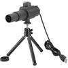 LeGDOr Telescopio digitale intelligente USB per esterni, portatile, 2 MP, zoom 70x, regolabile, rilevamento del movimento intelligente, immagine, video, registrazione, video online, monitor dal vivo,