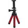 Hama Mini treppiede Flex per smartphone e GoPro, 14 cm, rosso