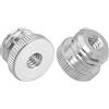 LUORNG 2PCS 1/4 '' femmina a 5/8 '' maschio filettato vite adattatore per microfono stand Mount treppiede adattatore livello laser