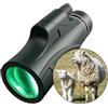 JINGAN Telescopio monoculare 12x50, monocolo per adulti ad alta potenza - Telescopio da esterno monoculare multiuso,Telescopio monoculare compatto ad alta potenza Monoculare con visione chiara per