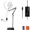 NEEWER 30cm LED Ring Light Potente da 24W Compatibile con iPhone, 152cm Stativo Luce Pieghevole/Portatelefono per Registrazione Video Selfie Trucco Streaming, 2900-7000K Ingresso PD USB C CRI97+,RH12B