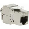 LogiLink Professional - Presa da incasso RJ45 Cat.6A, completamente schermata, senza attrezzi, forma piccola