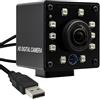 Magnolia Telecamera USB 1080P con visione diurna e notturna con commutazione automatica IR-Cut, webcam grandangolare con obiettivo fisheye da 166 gradi, OV2710 30 FPS/60 FPS/120 FPS, telecamera di sicurezza ad