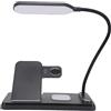 Sunydog Stazione di Ricarica Wireless 3 in 1 Supporto per Caricabatterie per Auricolari con Orologio Rapido Multifunzionale Telefono con Lampada Ufficio Domestico