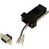 BKL Electronic 10121101 - Adattatore femmina D-SUB, 9 poli, presa RJ12, 1 pezzo singolo