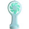 Kznifmk Mini Ventilatore Portatile Verde Portatile Ricaricabile Tramite USB per Dormitorio per Ufficio, Regalo per Studenti, Lunga Durata