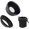 Digital Nc Obiettivo super grandangolare 0,4X con macro compatibile con Ricoh GW-4 (alternativa più ampia), adattatore obiettivo incluso