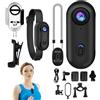 CGACCSD Caméra D'action Thumb - Caméra Télé Indossable Magnétique Orientable 360° 4K Pour Ski, Moto, Activités Subaquatiques, Vlog, Streaming, Aventure, Voyages & Trekking