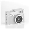 VBESTLIFE Mini Portachiavi, Fotocamera Digitale da 2MP 1080P FHD retrò con Schermo a Colori da 0,96 , Scheda da 64GB, Micro Fotocamera Compatta con Flash (WHITE)