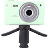 Generic Fotocamera Digitale Compatta con Zoom 16X 4K per Fotografie di Viaggio con Flash a Doppia Fotocamera, Vlog con Messa a Fuoco Automatica da 64 MP per Principianti (GREEN)
