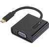 Renkforce RF-4472889 - Adattatore USB/VGA [1 x spina USB-C® - 1 x presa VGA] contatti placcati in oro nero 15 cm