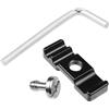 GKYQVE Morsetto per cavi in lega di alluminio Morsetto per cavo digitale per fotocamera DSLR Cage Light Bracket L Board Wire Manager Black Aluminum