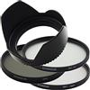 DynaSun Kit Pro 72 mm CPL Pol circolare con filtro UV MC Multicoated Skylight e paraluce