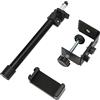 Sxhlseller Supporto per Webcam Supporto per Fotocamera con Supporto per Telefono, Supporto da Scrivania per Fotocamera, Supporto per Luce da Scrivania con Morsetto a C Retrattile Portatile per Webcam con Luce Pe