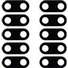 CWONCONGOIN Accessori di ricambio del telefono cellulare per Meizu 15 10pcs Parte di riparazione dell'obiettivo della fotocamera posteriore