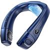 Awwertse Ventilatore per Collo Ventilatori da Collo Che Soffiano Aria Fredda Condizionatore D'Aria per Collo Blu