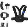 FIRSTXIU Regolare petto Mount Harness pettorale gilet per tasca 3 telecamere titolare fotografia facile da indossare e stabile telecamere multiple